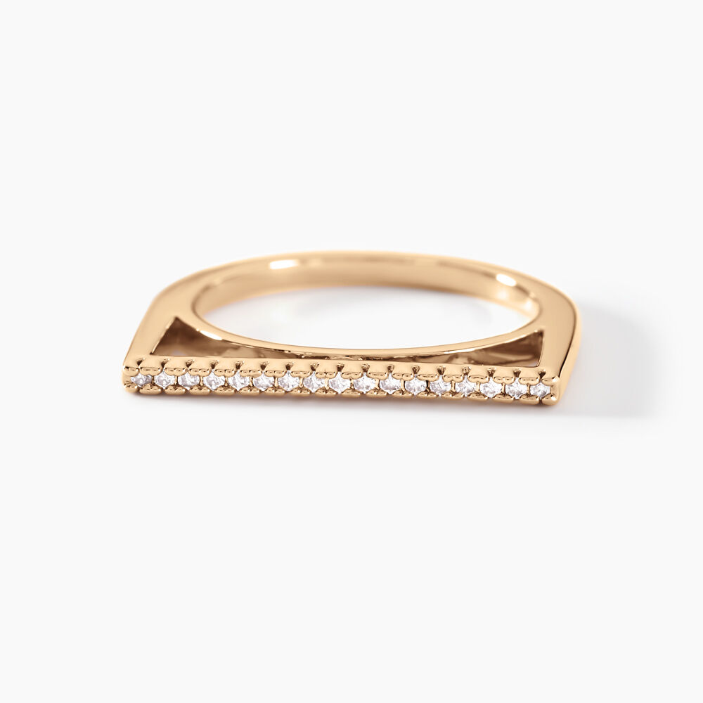 Bague Marika Plaqué Or Doré Oxyde De Zirconium - Bagues avec pierre Femme | Marc Orian