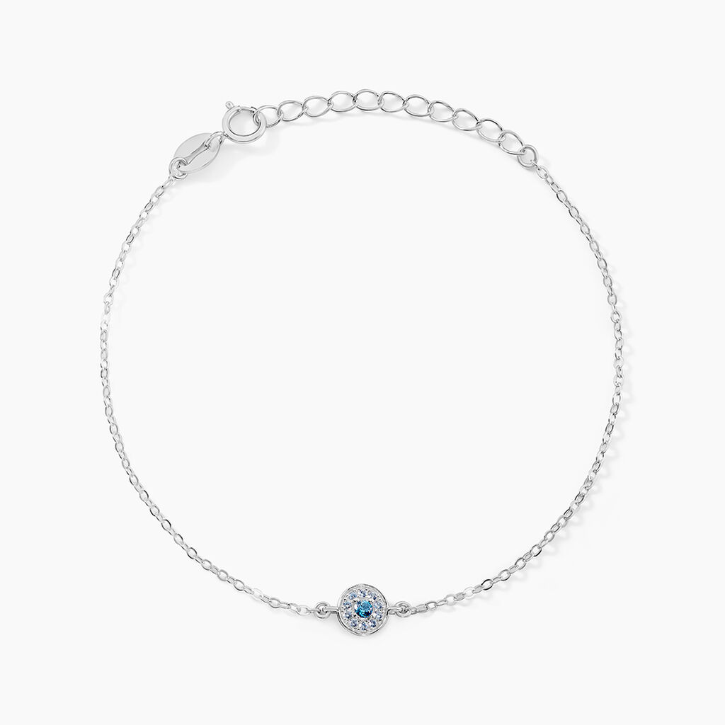 Bracelet Auxana Argent Blanc Oxyde De Zirconium - Bracelets fantaisie Femme | Marc Orian