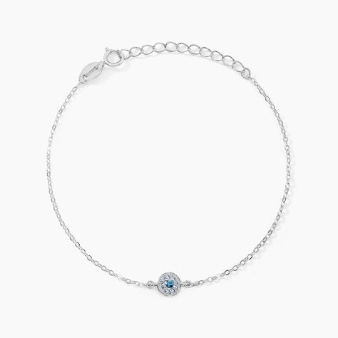 Bracelet Auxana Argent Blanc Oxyde De Zirconium - Bracelets fantaisie Femme | Marc Orian