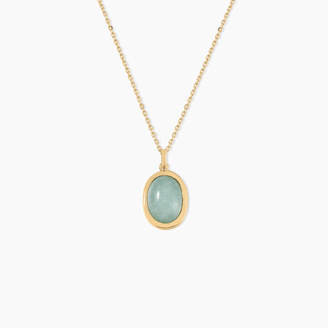 Collier Veina Plaqué Or Jaune Aventurine - Colliers avec pierres Femme | Marc Orian