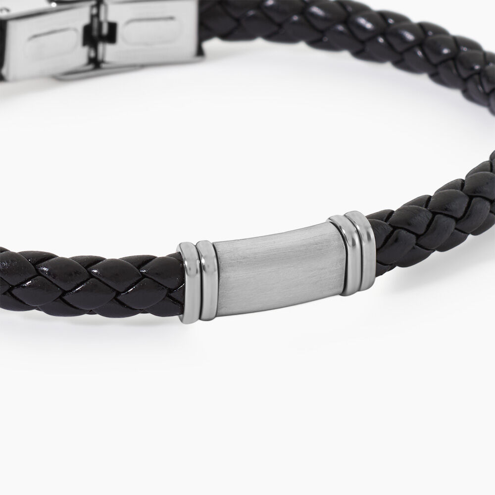 Bracelet Acier Blanc Frank - Bracelets cuir Homme | Marc Orian