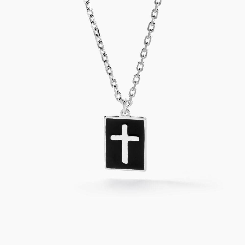 Collier Romaji Argent Blanc - Colliers Homme | Marc Orian