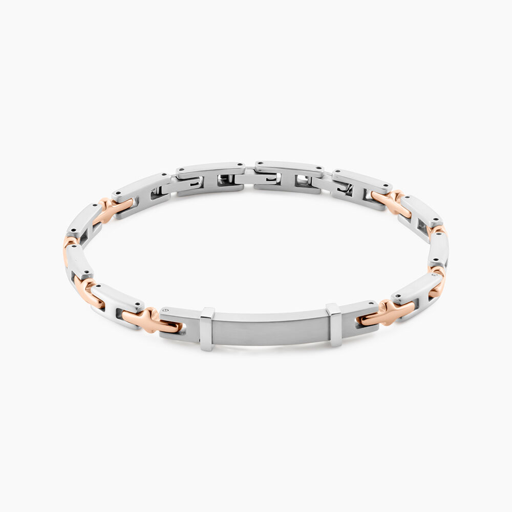 Bracelet Identitée Jourdan Haribert Acier Argenté - Bijoux Homme | Marc Orian