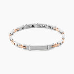 Bracelet Identit&eacute; Jourdan Haribert Acier Argent&eacute; - Gourmettes Homme | Marc Orian
