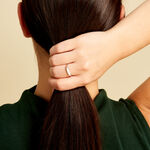 Bague Lilibeth Argent Blanc - Bijoux personnalis&eacute;s Femme | Marc Orian