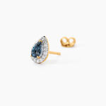 Boucles D'oreilles Puces Or Jaune Leroy Topaze - Puces Femme | Marc Orian
