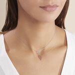 Collier Argent Blanc Angelika Pierres Synthetiques - Colliers ras du cou Femme | Marc Orian
