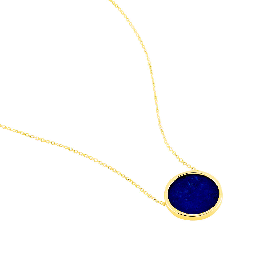 Collier Florica Or Jaune Lapis Lazuli - Colliers avec pierres Femme | Marc Orian