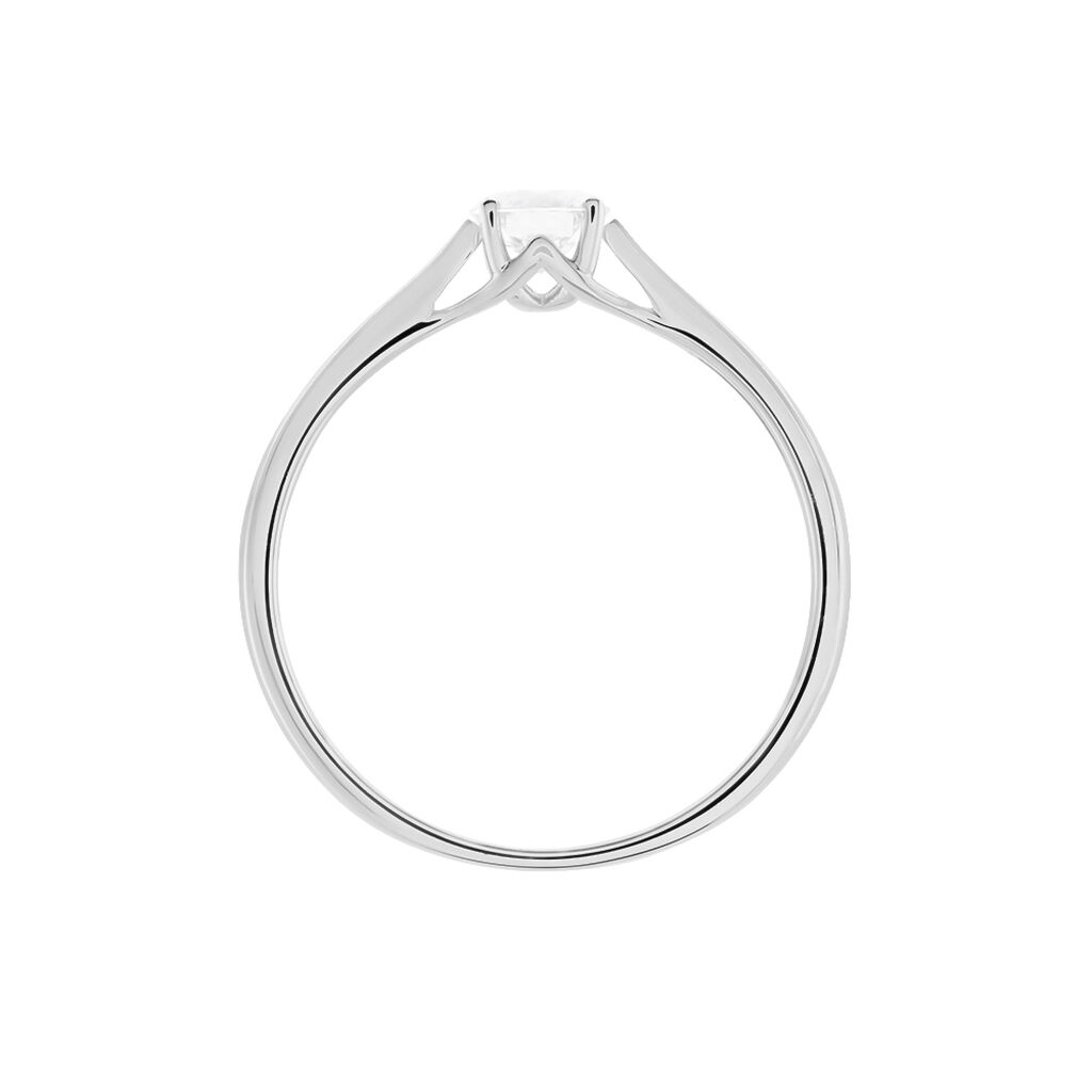 Bague Solitaire Solena Or Blanc Diamant - Bagues Solitaire Femme | Marc Orian