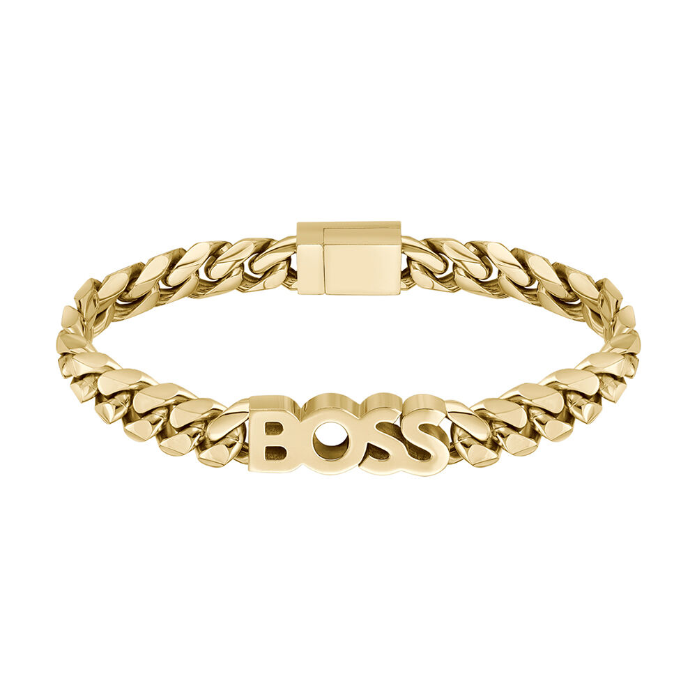 Bracelet Boss Kassy Acier Jaune - Bracelets cha&icirc;nes Homme | Marc Orian