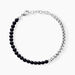 Bracelet Acier Blanc Christiano Onyx - Bracelets cha&icirc;nes Homme | Marc Orian