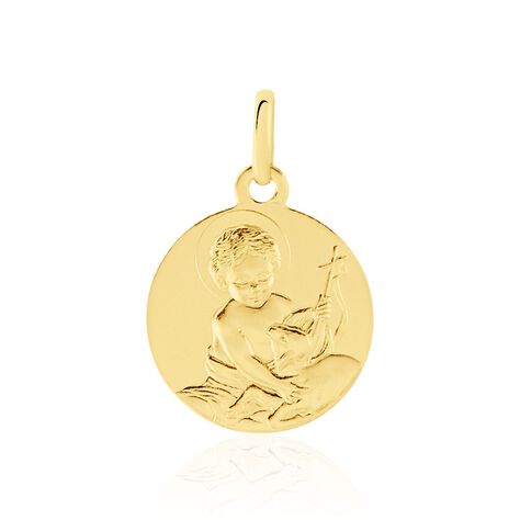 Pendentif Baptiste Or Jaune - Médailles et médaillons Famille | Marc Orian