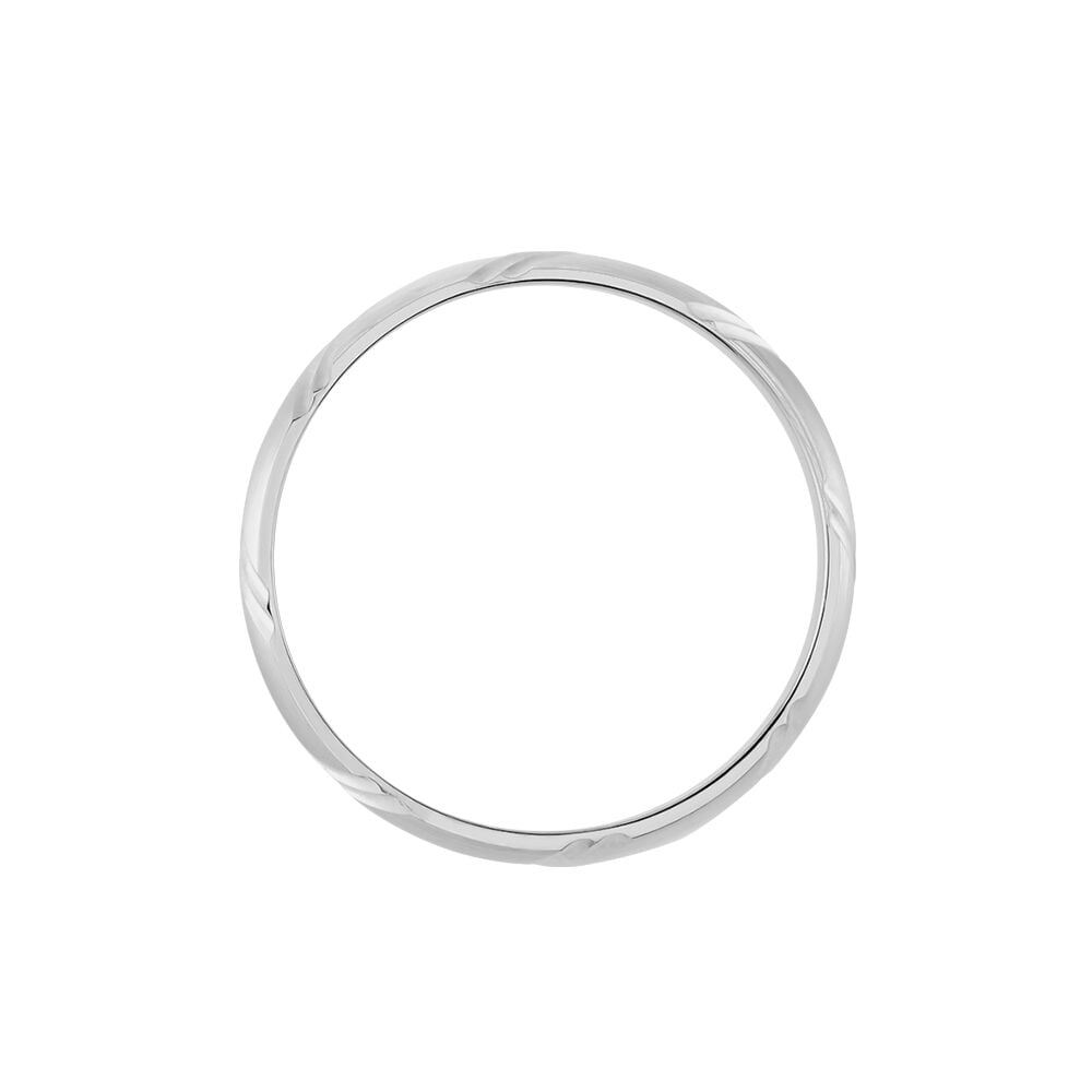 Alliance Marlon Demi Jonc Classique Or Blanc - Alliances duo Unisex | Marc Orian