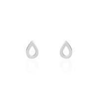 Boucles D'oreilles Puces Anh Argent Blanc