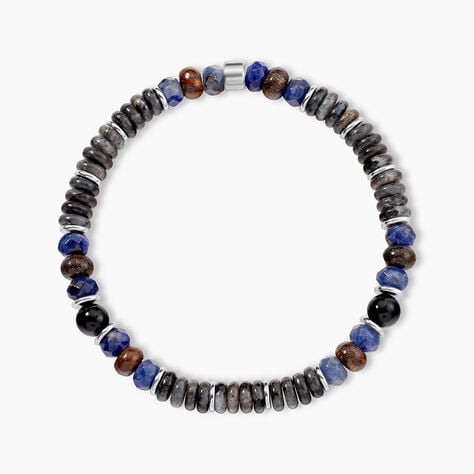 Bracelet Naturel Autres Tricolore Labradorite Sodalite Bronzite - Bracelets cha&icirc;nes Homme | Marc Orian