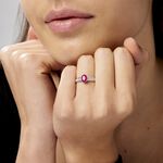 Bague Crista Or Blanc Rubis Et Diamant - Bagues vintage Femme | Marc Orian
