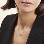 Collier Or Blanc Serenity Saphir - Colliers avec pierres Femme | Marc Orian