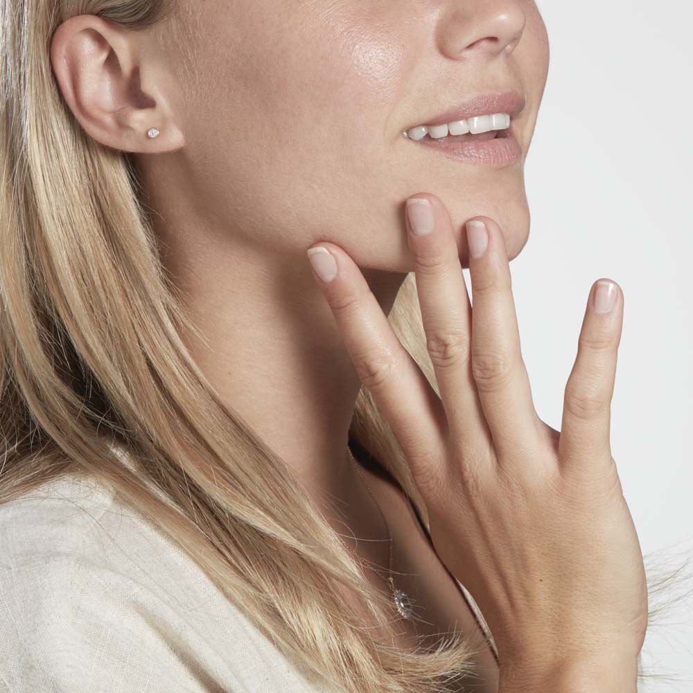 Boucles D'oreilles Puces Or Jaune Diamants - Puces Femme | Marc Orian