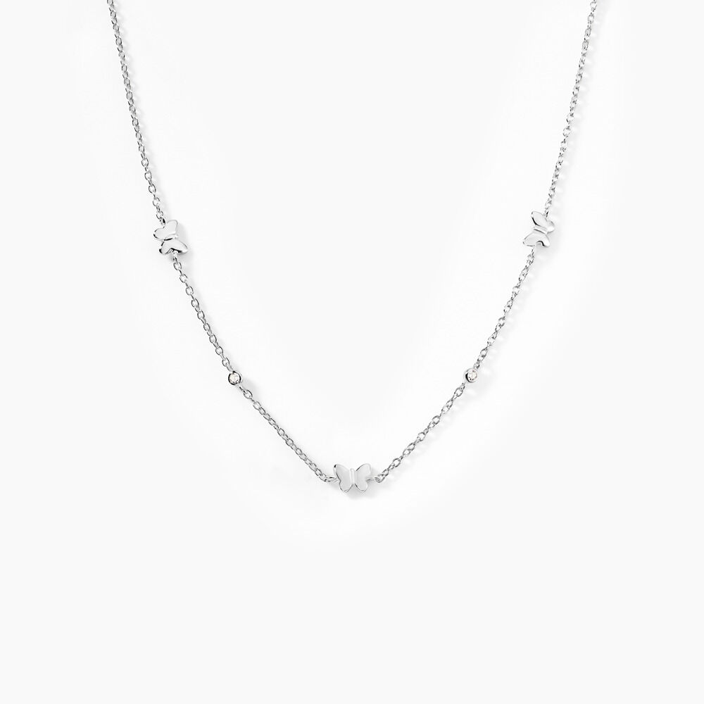 Collier Diep Argent Blanc Oxyde De Zirconium - Colliers avec pierres Femme | Marc Orian