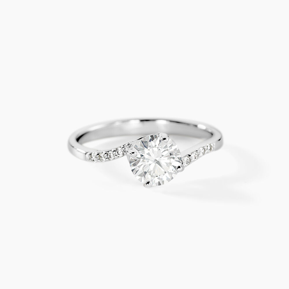 Bague Solitaire Maelane Argent Blanc Oxyde De Zirconium - Bijoux fantaisie Femme | Marc Orian