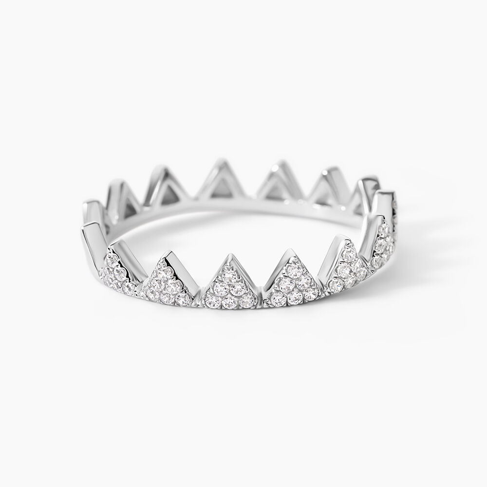 Bague Doria Argent Blanc Oxyde De Zirconium - Bijoux fantaisie Femme | Marc Orian