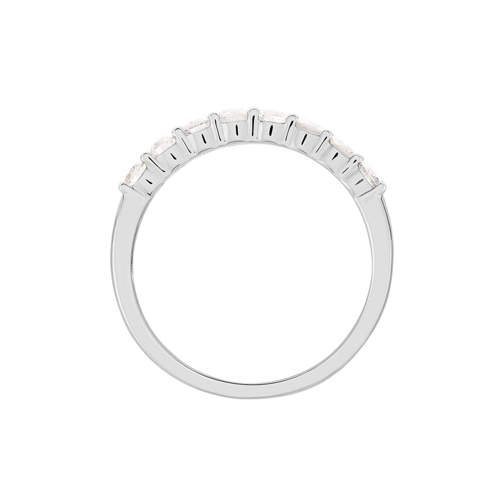 Alliance Hera Or Blanc Diamant - Alliances avec pierres Femme | Marc Orian