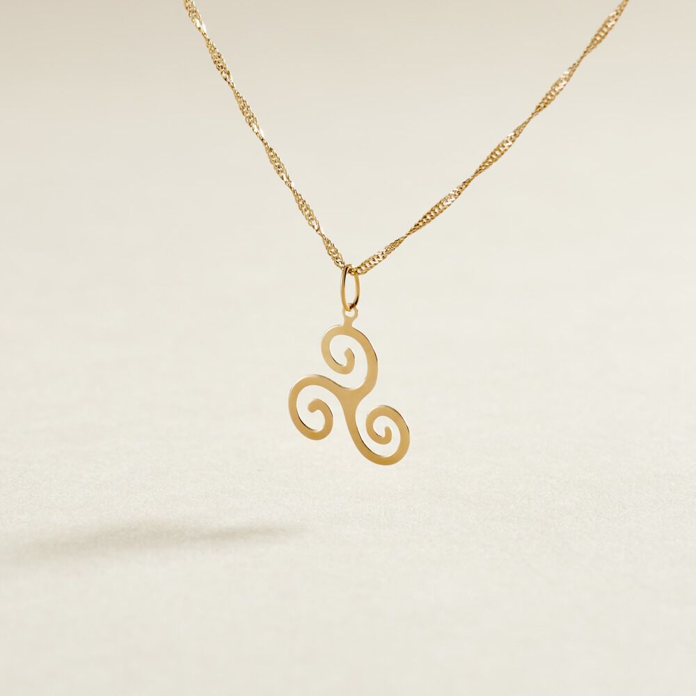 Pendentif Cobeia Triskel Or Jaune - Pendentifs Famille | Marc Orian
