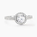 Bague Stelila Or Blanc Oxyde De Zirconium - Solitaires Femme | Marc Orian