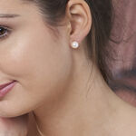 Boucles D'oreilles Puces Suki Or Jaune Perle De Culture - Boucles d'oreilles mariage Femme | Marc Orian