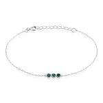 Bracelet Kasey Argent Blanc Oxyde De Zirconium - Bracelets fantaisie Femme | Marc Orian