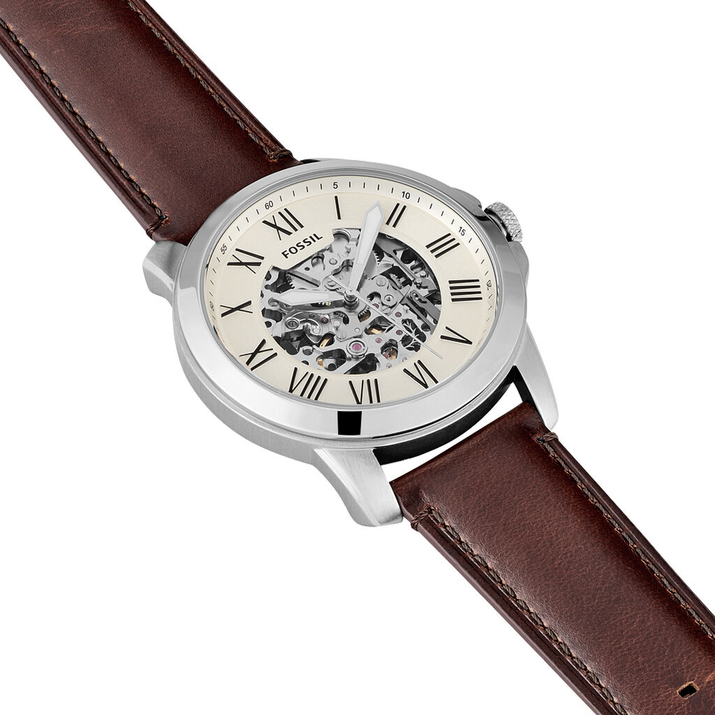 Montre Fossil Grant Automatique Beige - Montres automatique Homme | Marc Orian