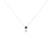 Collier Or Blanc Serenity Saphir