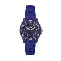 cadran bleu fond bleu bracelet silicone bleu