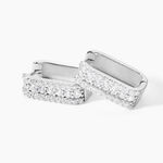 Cr&eacute;oles Vaya Argent Blanc Oxyde De Zirconium - Cr&eacute;oles Femme | Marc Orian