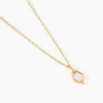 Collier Cadoc Or Jaune Nacre Oxyde De Zirconium - Colliers avec pierres Femme | Marc Orian