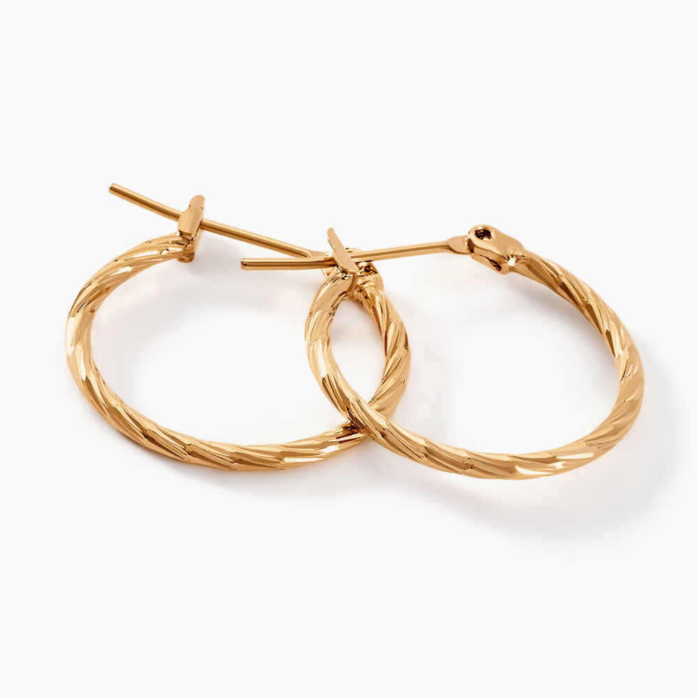 Cr&eacute;oles Anusha Plaqu&eacute; Or Dor&eacute; - Cr&eacute;oles Femme | Marc Orian