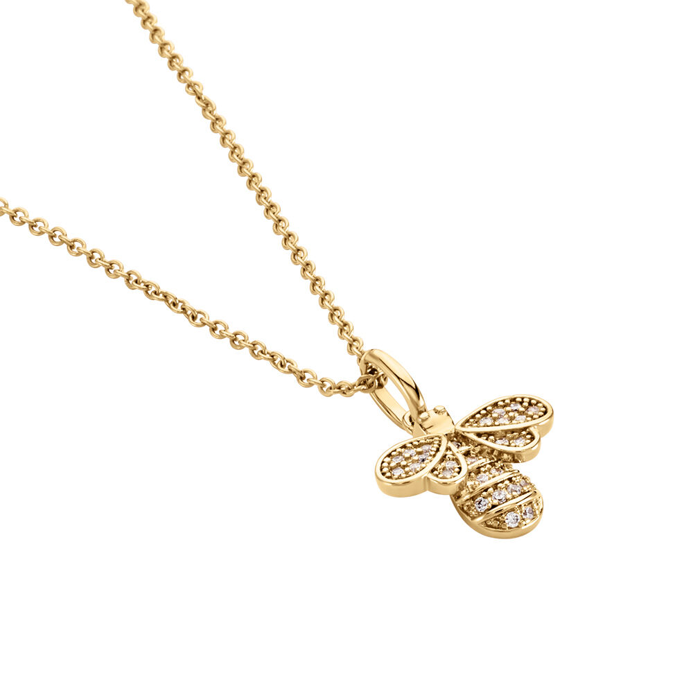 Collier Abelha Plaqué Or Jaune Oxyde De Zirconium - Colliers avec pierres Femme | Marc Orian