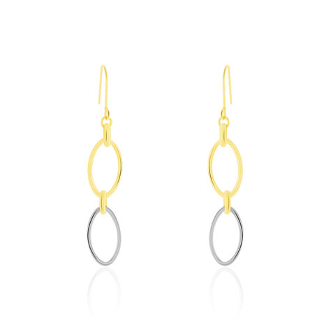 Boucles D'oreilles Pendantes Lucia Or Bicolore - Pendantes Femme | Marc Orian