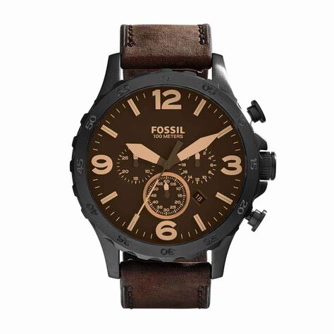Montre Fossil Nate Noir - Montres classiques Homme | Marc Orian