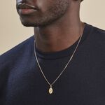 Pendentif Hadia Ange Ovale Or Jaune - Bijoux personnalis&eacute;s Famille | Marc Orian