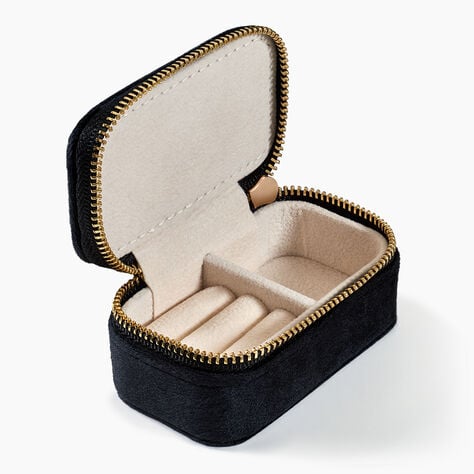 Boite &agrave; Bijou Tissu Noir - Id&eacute;es cadeaux Famille | Marc Orian