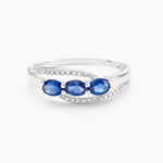 Bague Comete Or Blanc Saphir Et Diamant - Bagues fian&ccedil;ailles Femme | Marc Orian