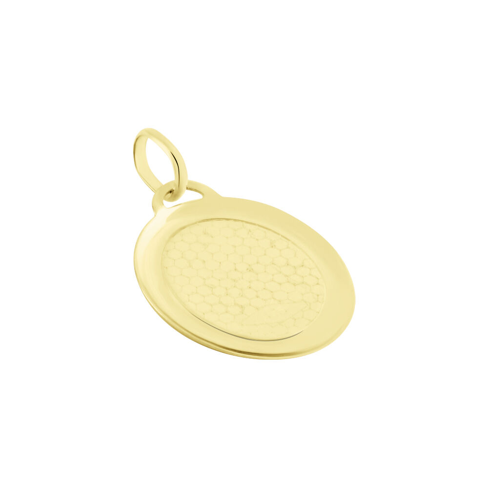 Pendentif Vierge Ovale Or Jaune - Médailles et médaillons Famille | Marc Orian