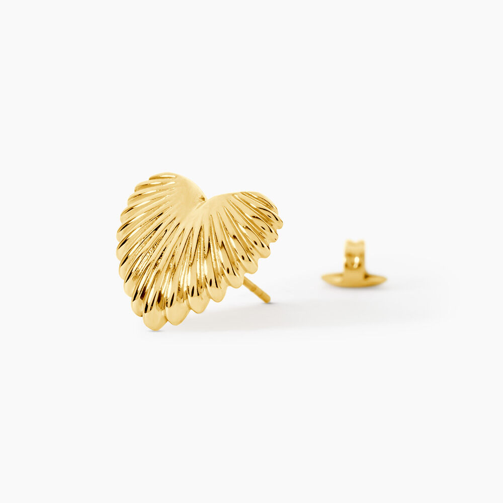 Boucles D'Oreilles Puces Arianne Acier Jaune - Puces Femme | Marc Orian