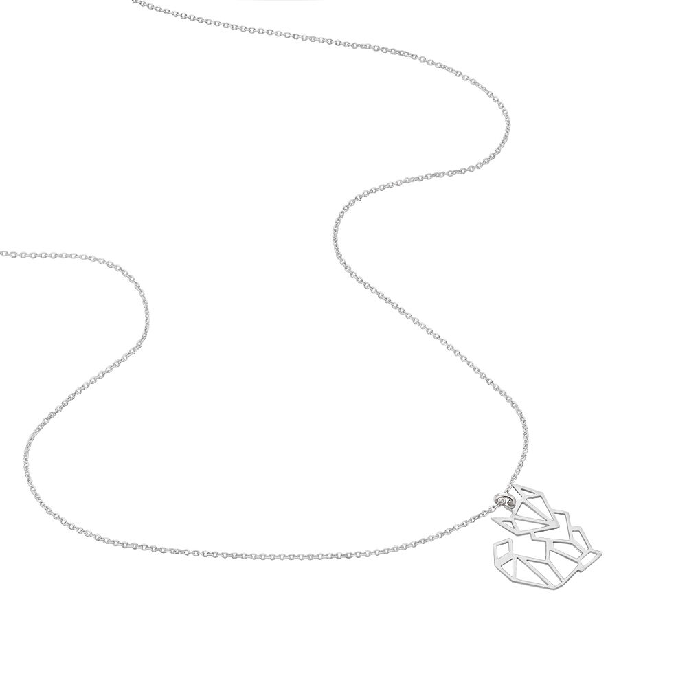 Collier Origami Argent Blanc - Colliers Femme | Marc Orian