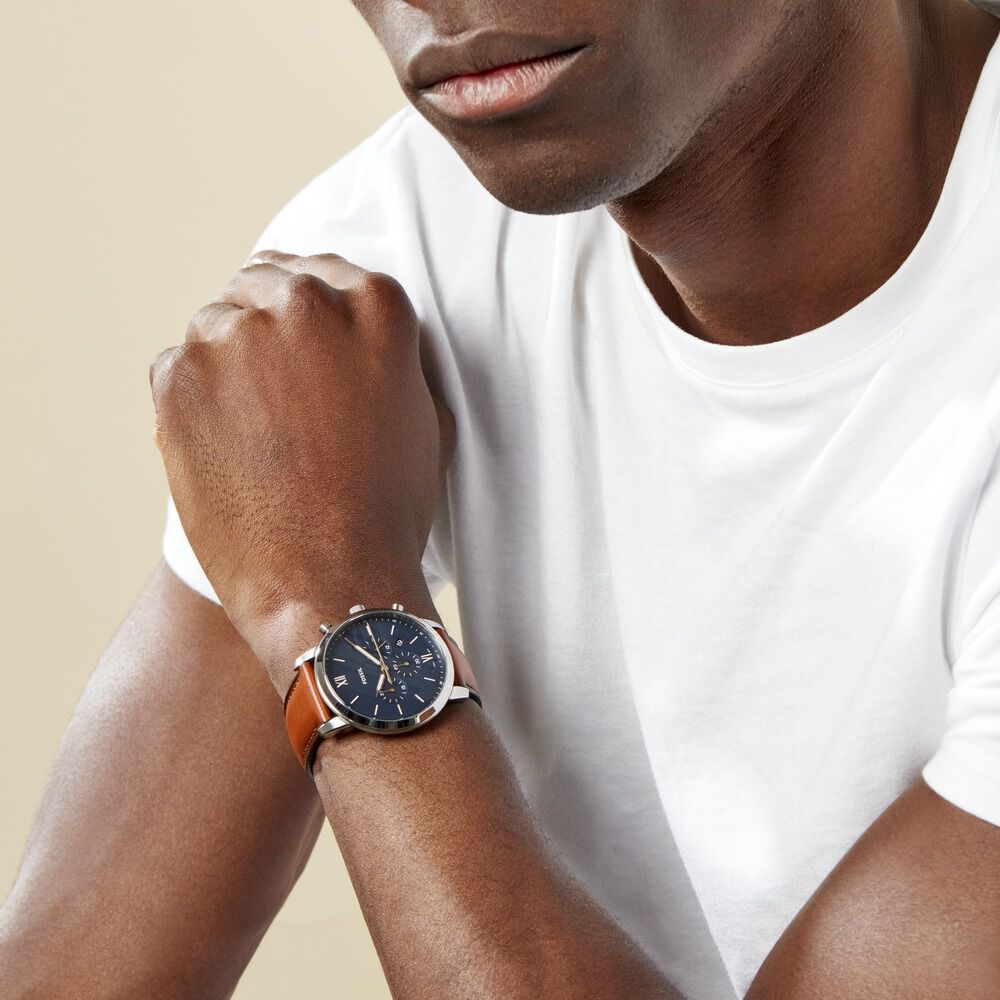 Montre Fossil Neutra Chrono Bleu - HIMHBQB7840 • Marc Orian | Bijouterie en  ligne