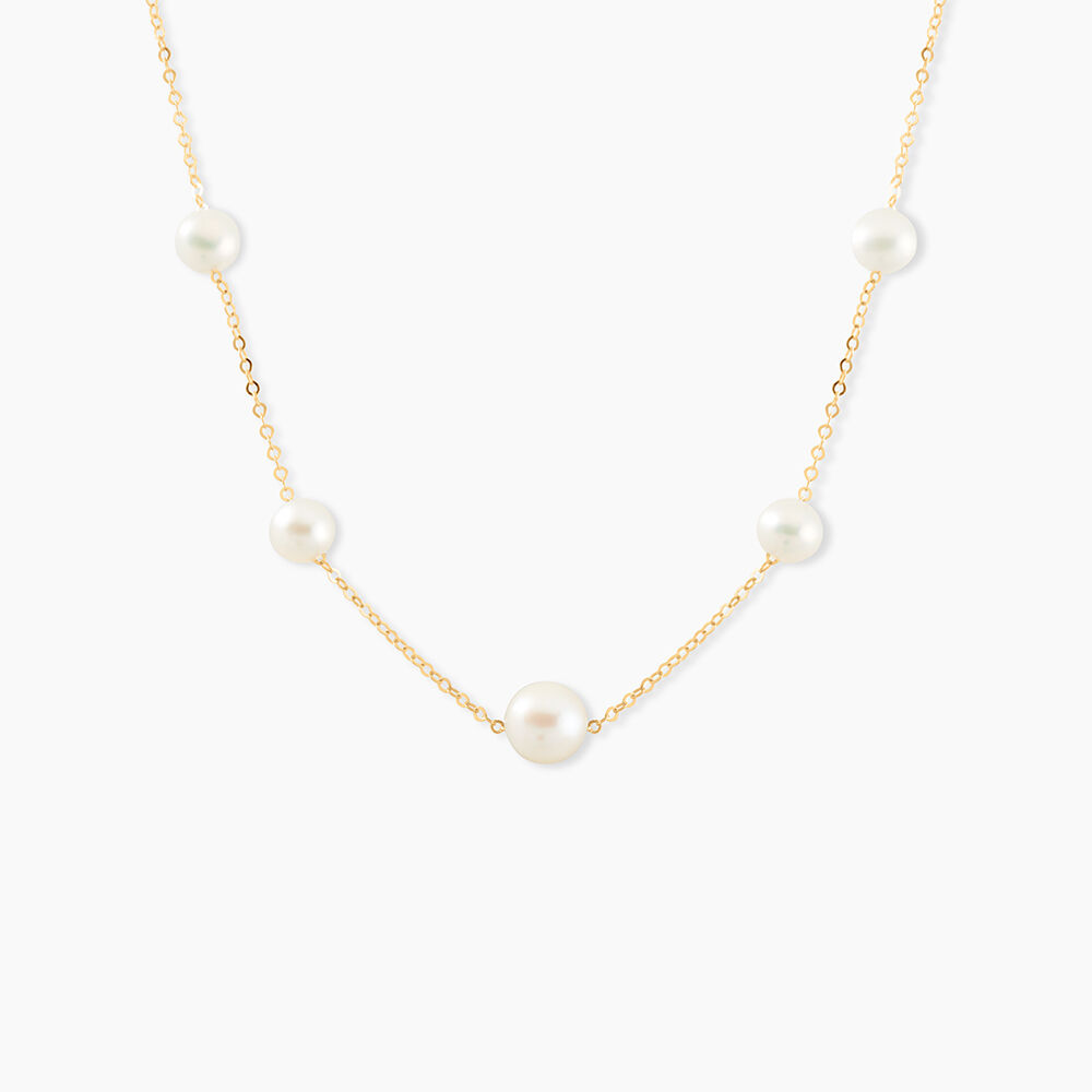 Collier Or Jaune Yolanda Perles De Culture - Colliers avec pierres Femme | Marc Orian