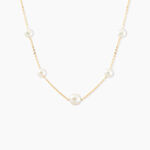 Collier Or Jaune Yolanda Perles De Culture - Colliers avec pierres Femme | Marc Orian