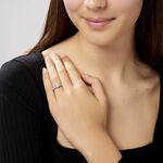 Bague Solitaire Tatjana Or Blanc Oxyde De Zirconium - Solitaires Femme | Marc Orian