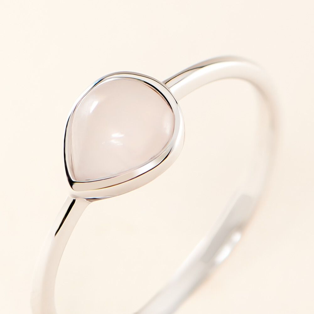 Bague Tao Argent Blanc Quartz - Bijoux fantaisie Femme | Marc Orian